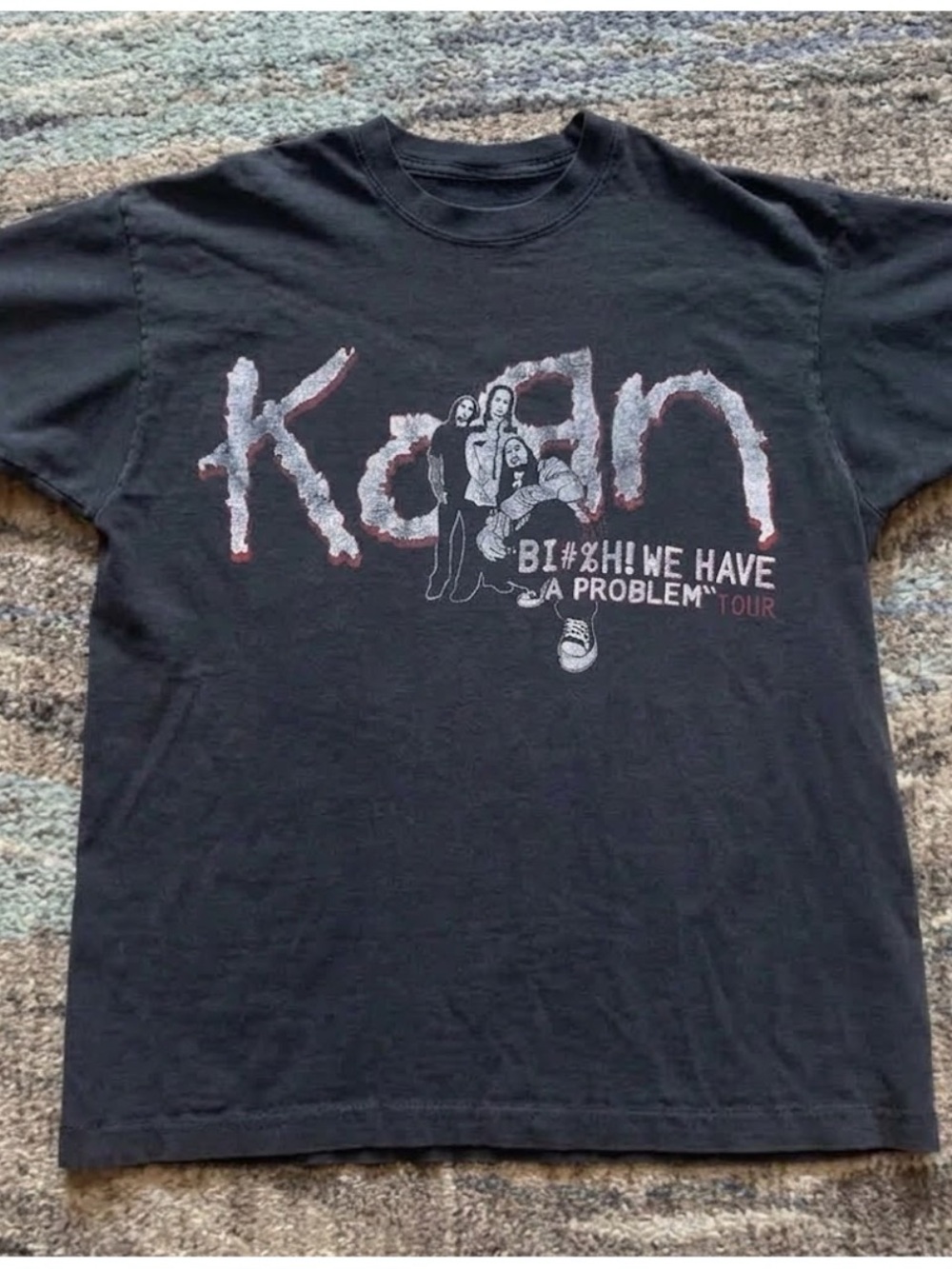 Gildan Black Korn 'We Have a Problem' Tour Graphic Tee
